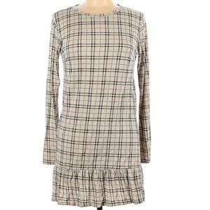 NWOT Daisy street plaid mini dress long sleeve size 4